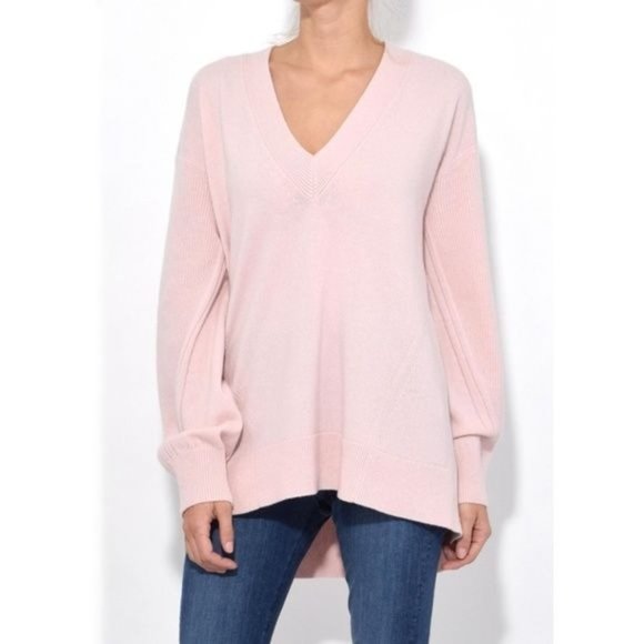 Rag & Bone Ace Cashmere Sweater Blush Pink - Picture 3 of 9